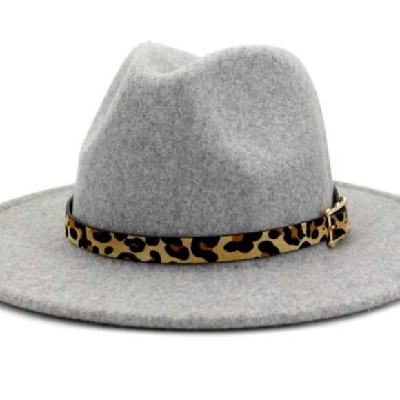 🤠👩‍🌾🕵️‍♀️Fedora Panama Hat LIGHT GREY - Picture 1 of 2